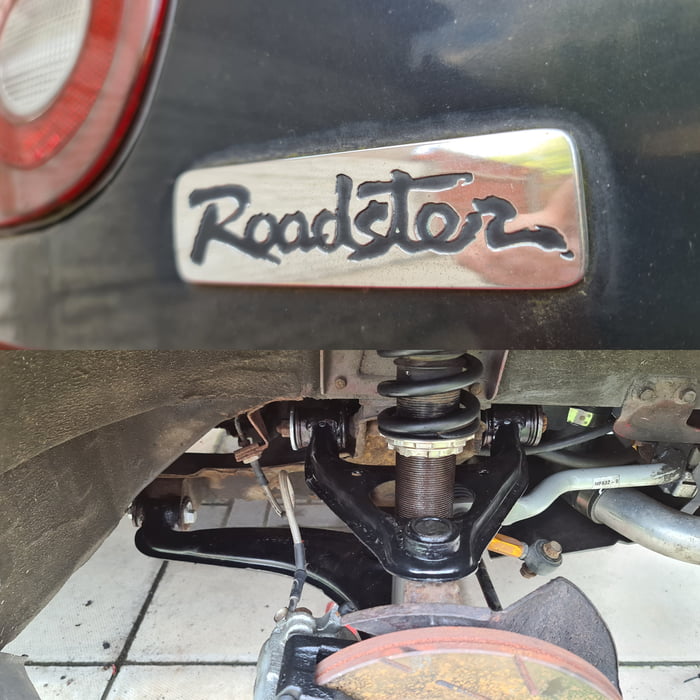 Just finished refurbing the suspension arms. Nice fresh coat of paint