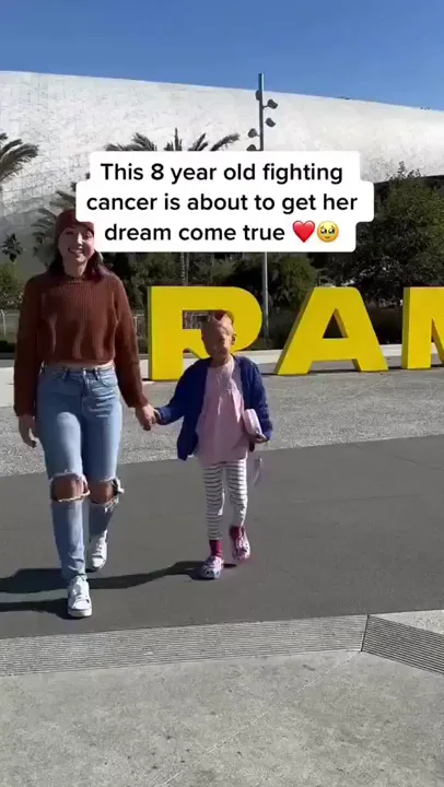 8-year-old cancer patient becomes honorary LA Rams cheerleader for