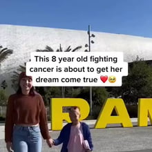 8-Year-Old Girl Battling Cancer Becomes Honorary Rams Cheerleader – NBC Los  Angeles