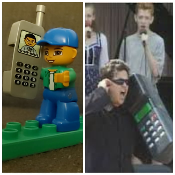 Big phone - small guy. Now I know where the idea came from. - 9GAG