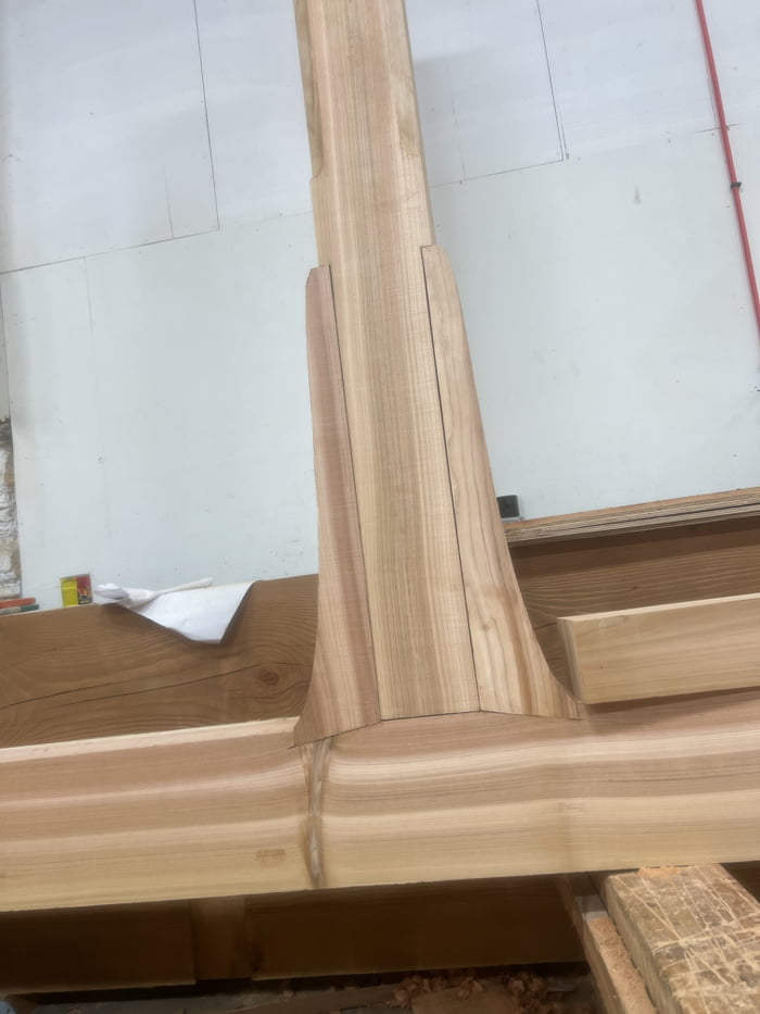 Started my new job today doing timberframing joinery after recently getting laid off. Here’s