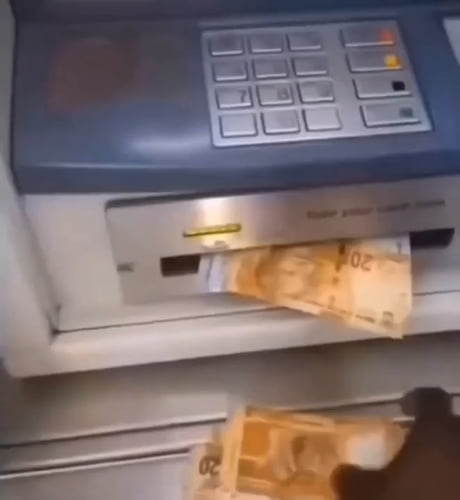 Showing off at ATM gone wrong