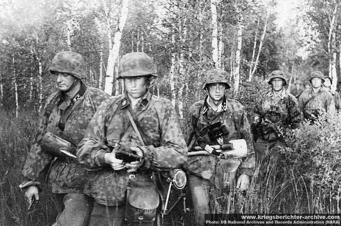 Soldiers from the 9th SS Panzer division 