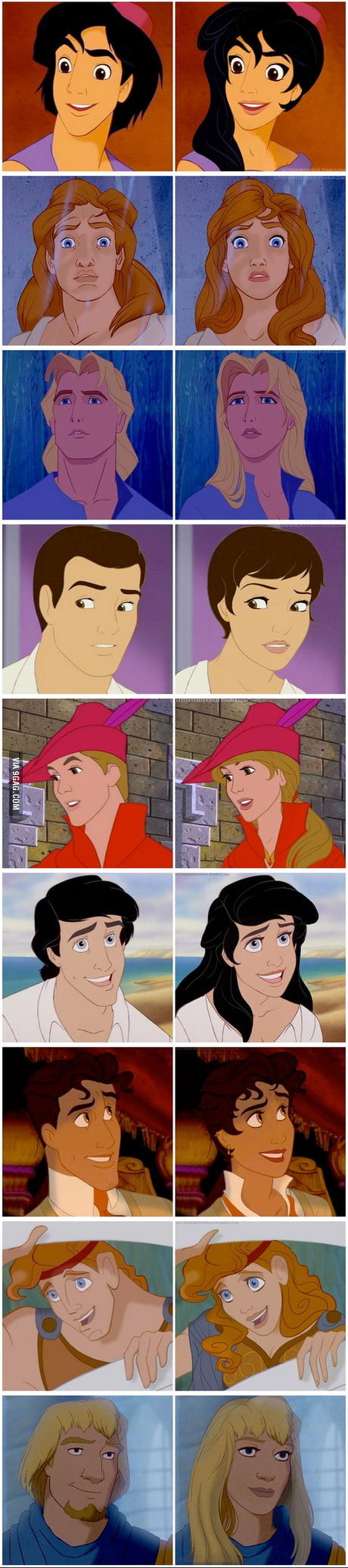 Rule 63 of the Internet: For every fictional character, there exists an  opposite-gender counterpart. - 9GAG