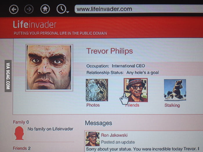 Surfing the web on gta v and noticed the mouse cursor 9gag