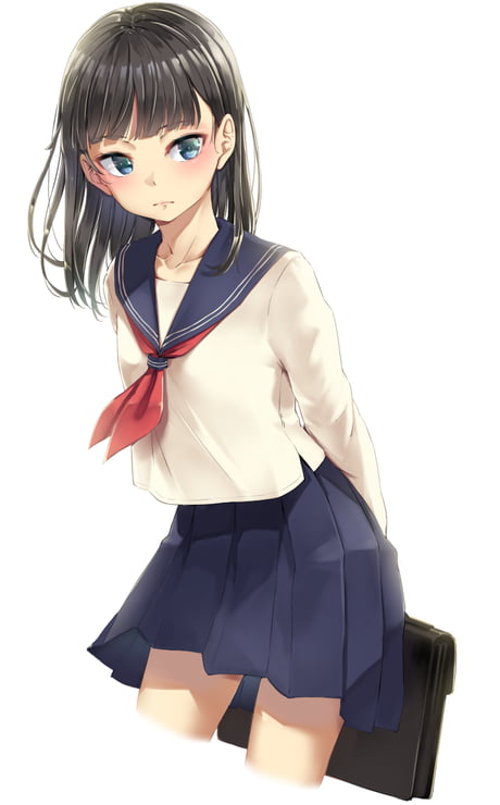 A typical serafuku schoolgirl - 9GAG