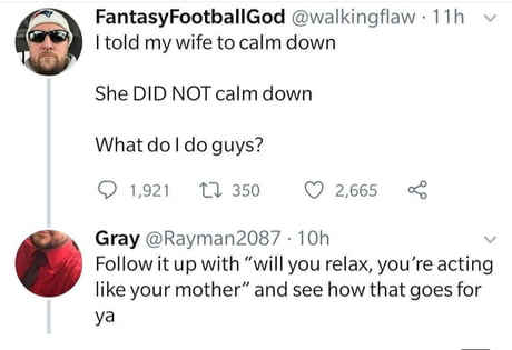 Calming a women