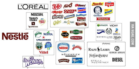 The moment you realize Ralph Lauren, Armani and L'oreal are owned by Nestle  - 9GAG