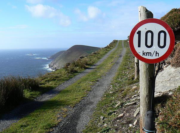 In Ireland, we have 'dare' road signs instead of limits
