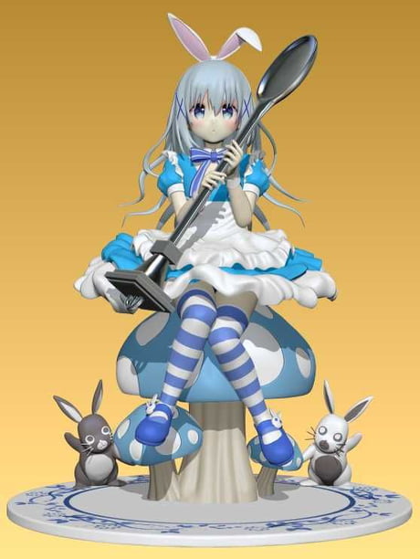 The Anime Figures of Chino Kafuu from GochiUsa