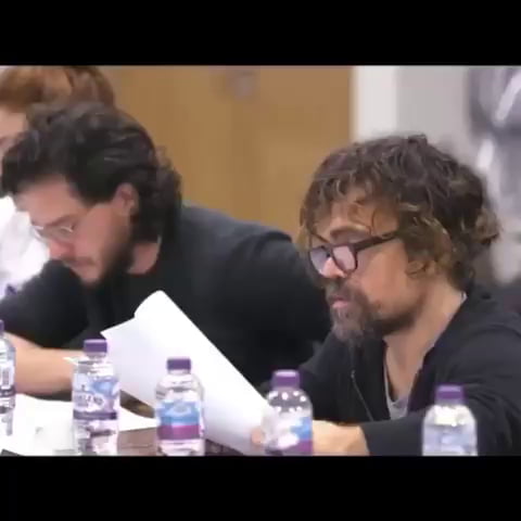 Kit Harington’s reaction at Dany’s death during Season 8 table read, in