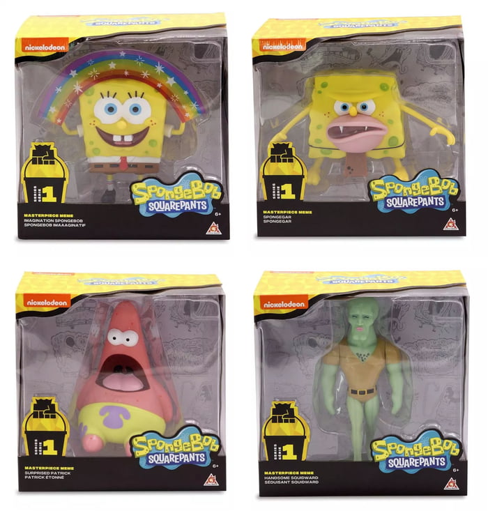 Nickelodeon lansează figurine oficiale inspirate din meme-urile cu SpongeBob