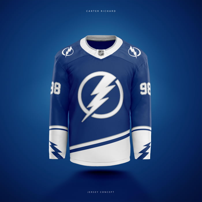 Tampa Bay Lightning Stadium Series jersey concept. 9GAG