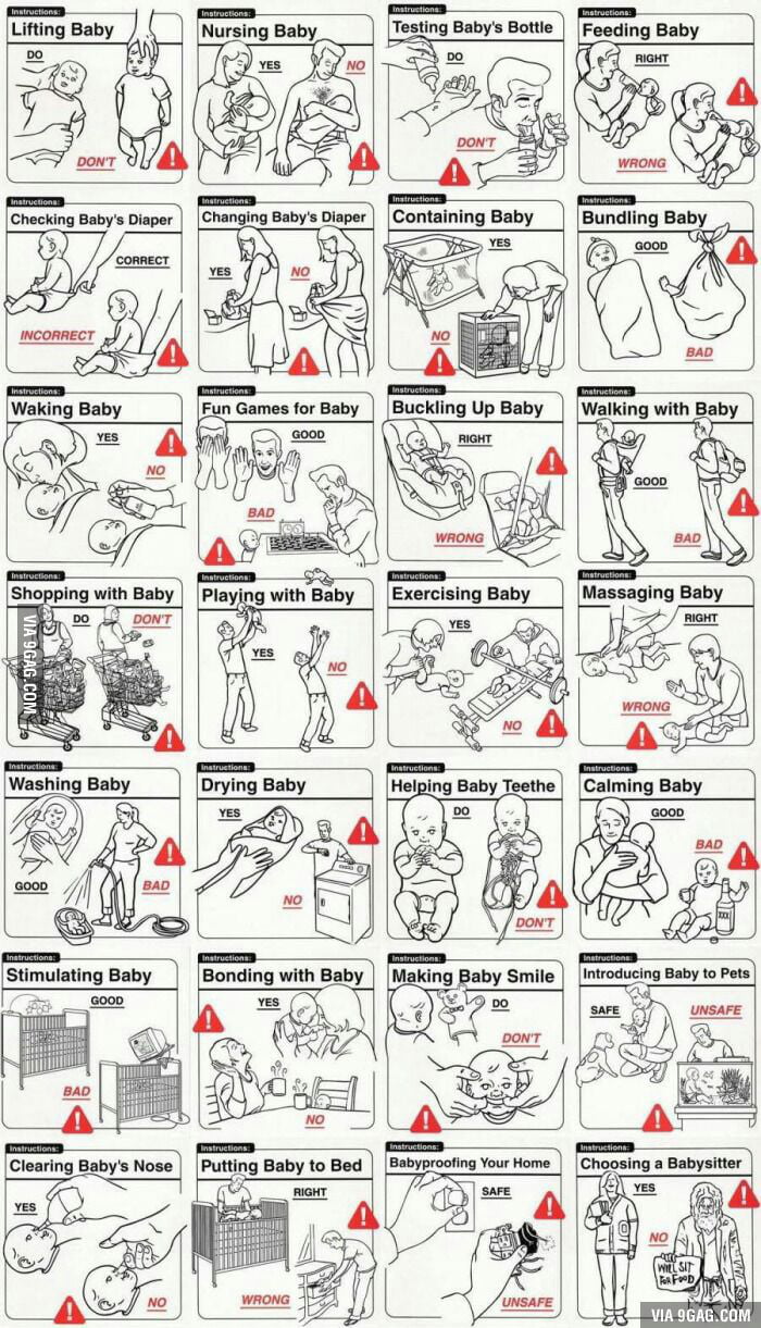 What Not To Do With Your Baby 9GAG