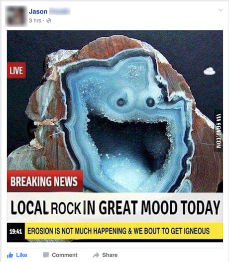 I Lava Bunch of Good Rock Puns - 9GAG