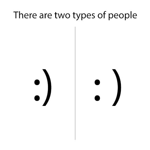There are two types of people. Two kinds of people. Two kinds of charges.