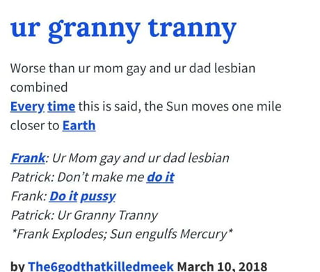 Grandma is a tranny