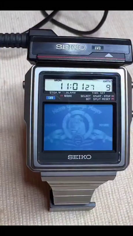 Released in 1982, the Seiko TV Watch (T001) once held the Guinness World Record as the smallest television. Priced at $400, it offered up to five hours of viewing time in a groundbreaking, wearable design.