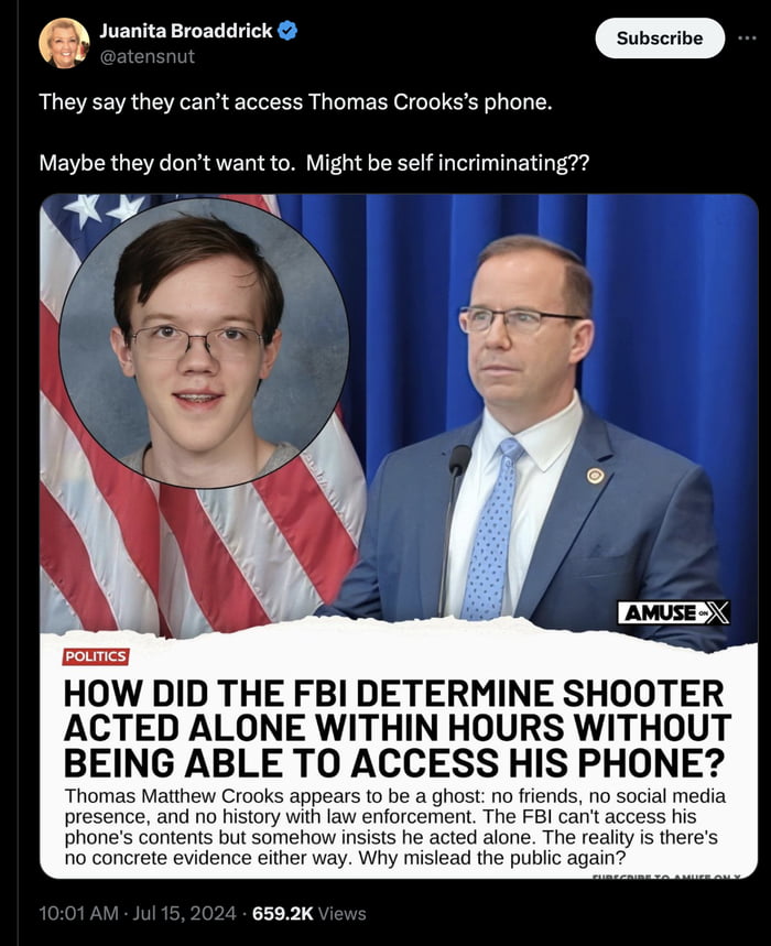 IS HIS PHONE IS FILLED WITH MSGS OF FBI AGENTS ENCOURAGING HIM TO ...