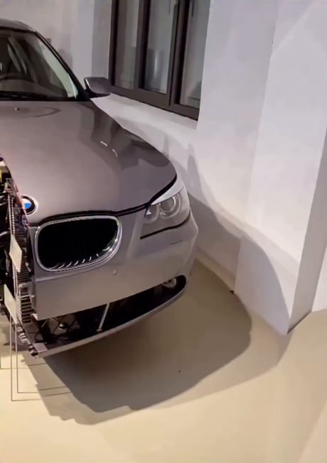 At the German Technical Museum in Berlin, visitors can witness a fascinating display of a BMW car cut perfectly in half to showcase every detail of its internal structure