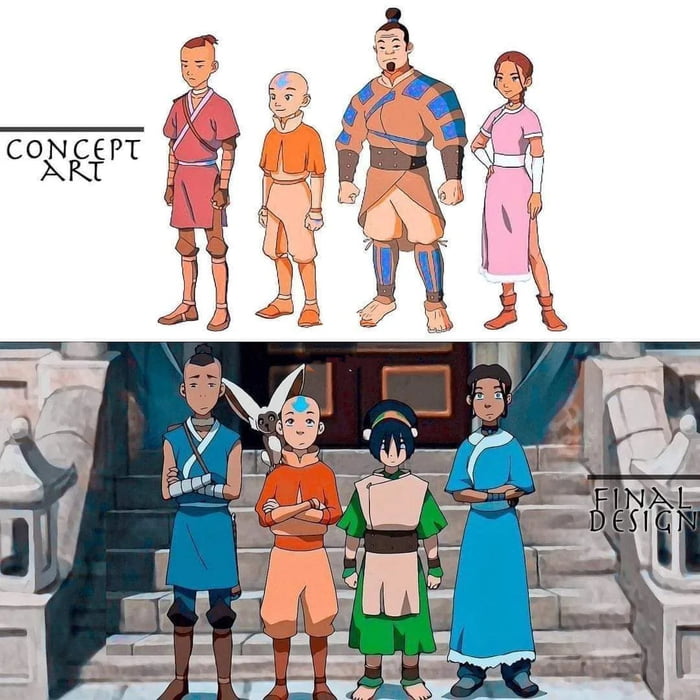 Avatar concept art vs the final design