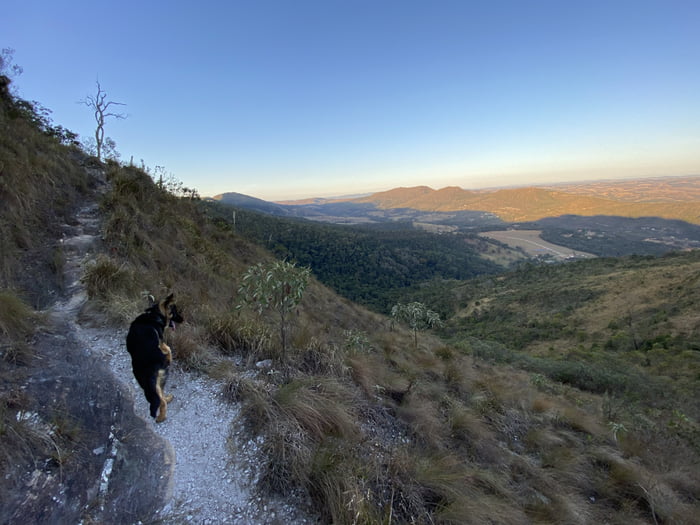 Taking a walk with my dog in São Thomé das Letras Brazil 9GAG