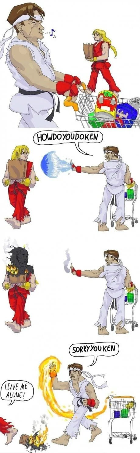 Hadouken meme ryu