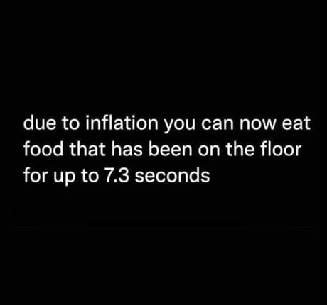 Inflation adjusted 5 seconds rule!