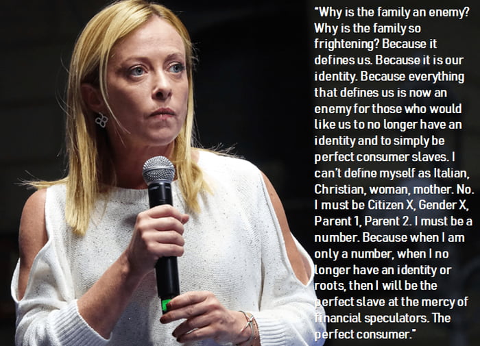 Inspiring speech by Meloni, the new Italy prime minister 9GAG