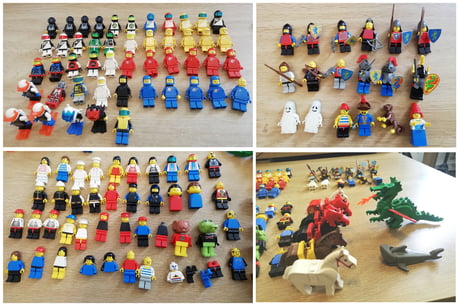 A collection of my old Lego Mini figures. Some are more than 30