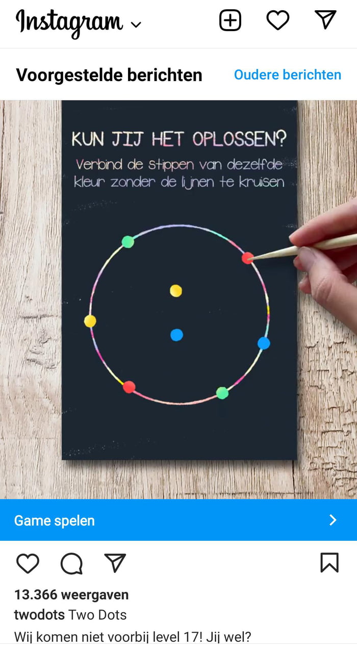 This unsolvable puzzle game ad where you have to connect the dots ...