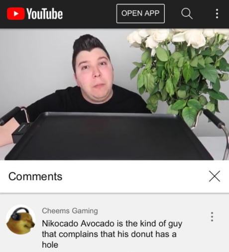 Nikocado avocado meme