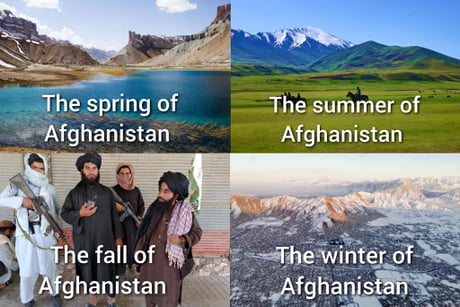 Afghanistan has never risen back to be honest