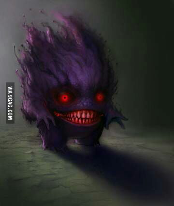 Gengar Used Scary Face! - 9GAG