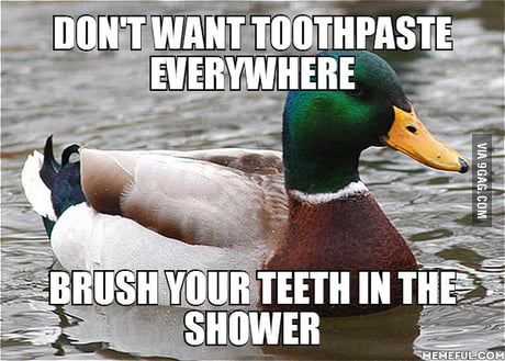 how to brush teeth without getting toothpaste everywhere