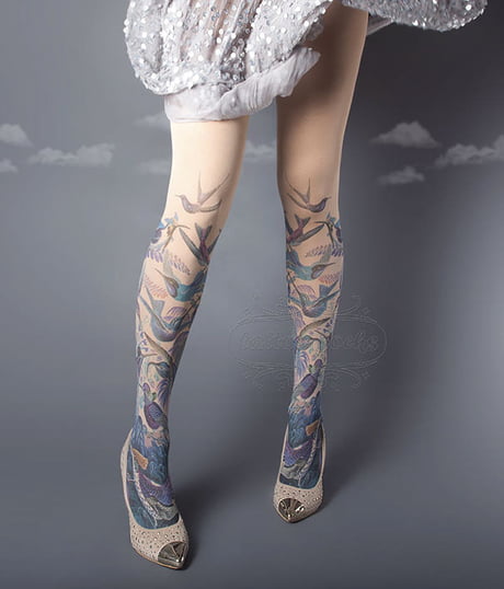 Adorable DIY Tattoo Tights for Babies