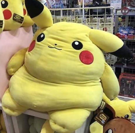 fat stuffed pikachu