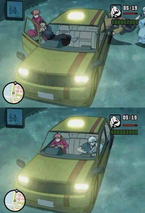 Gintama Theft Auto Shinpachi Andreas