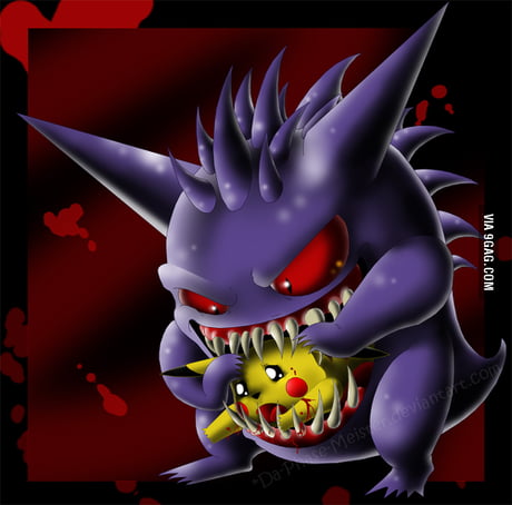 Gengar Used Scary Face! - 9GAG