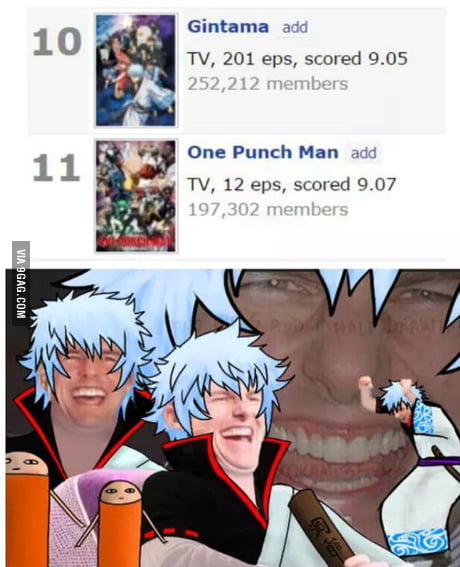 It S Supposed To Be Higher Score Lower Rank But You Can T Beat Gintama 9gag