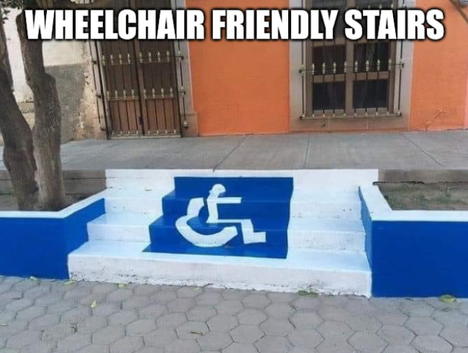 How Do You Make Stairs Wheelchair Accessible 9GAG