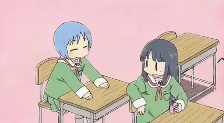 GIF Anime Manga Nichijou 9GAG, Anime, television, child, face png