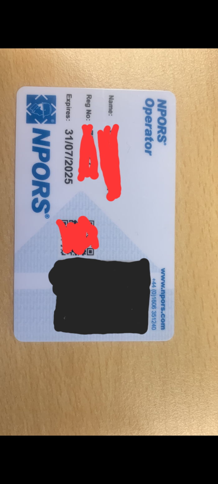 Finally received my forklift licence card 9GAG