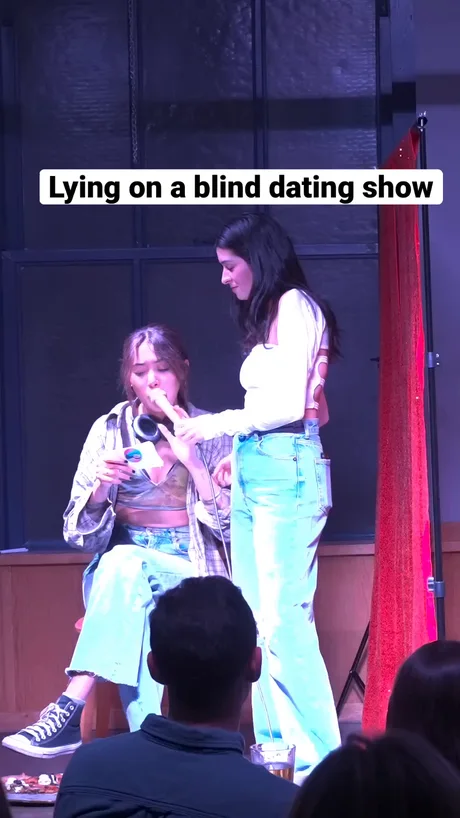 Lying on a blind dating show - 9GAG