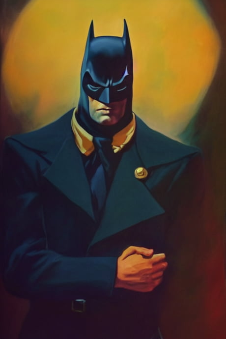 Batman in costume inspired by military formalwear (generated with  Midjourney) - 9GAG