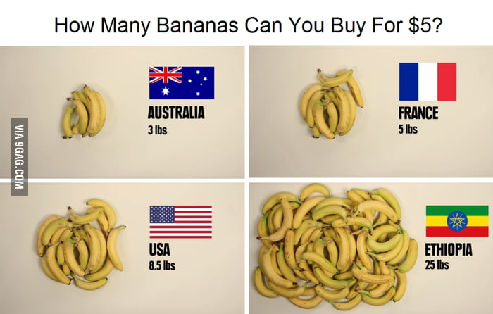 How Many Bananas Can You Buy For 5 9GAG