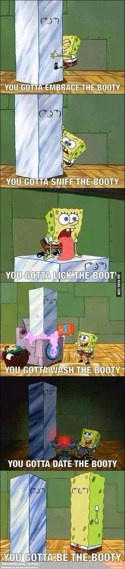 Spongebob teaching you all about the booty - 9GAG