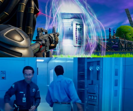 Looks Like The Terminator Will Be Joining Fortnite Soon The Portal In Steamy Stacks Shows The Vault From Terminator 2 Judgement Day Hasta La Vista Predator 9gag