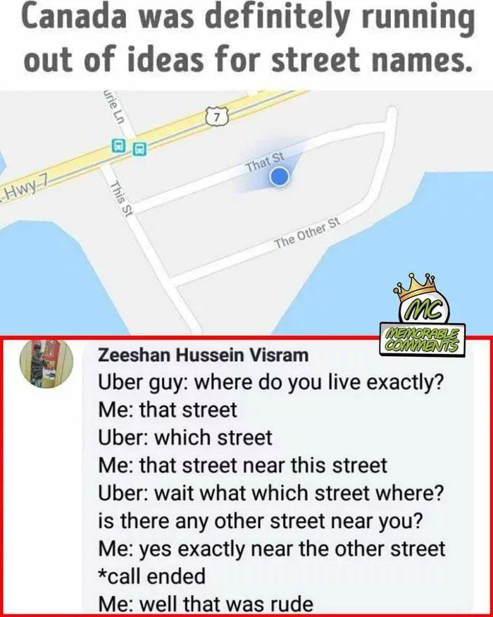 Do you have some nice street names in your neighborhood?