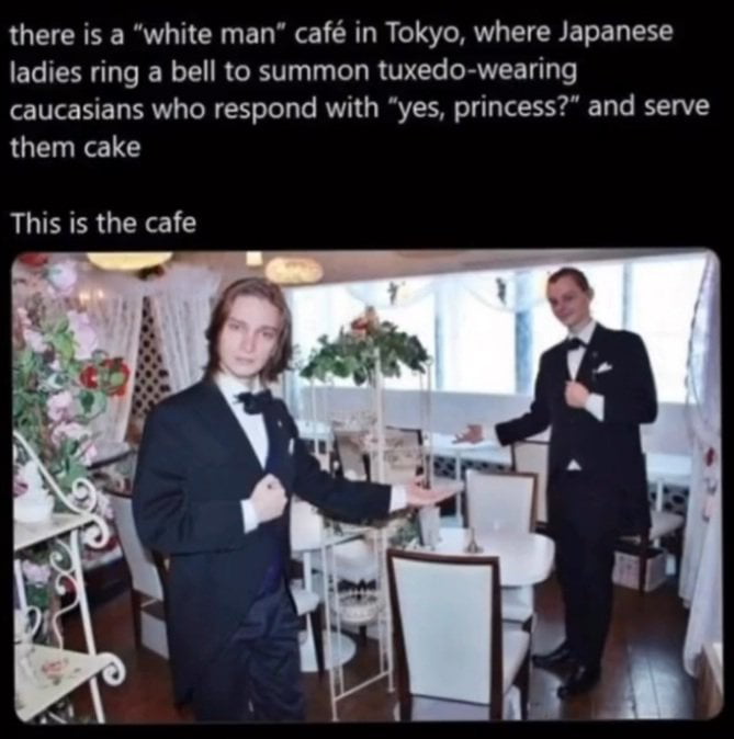 White man cafe